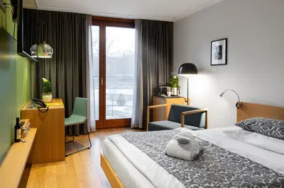 Ein Bett oder Betten in einem Zimmer der Unterkunft Hotel Schloss Hernstein