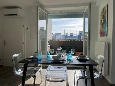 Grundriss der Unterkunft Dachgeschoss für 4 mit Terrasse