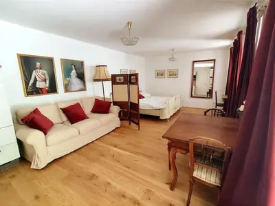 Ein Sitzbereich in der Unterkunft Imperial Sisi Residence-Concept Style Apartment