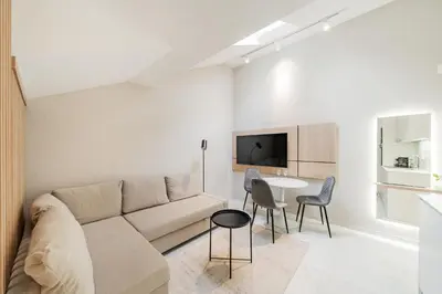 TV/Unterhaltungsangebot in der Unterkunft Zeus Design Apartmenthaus