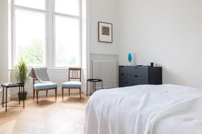 Ein Bett oder Betten in einem Zimmer der Unterkunft Stunning Apartment in City Center