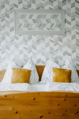 Ein Bett oder Betten in einem Zimmer der Unterkunft Ferienhaus Ricki