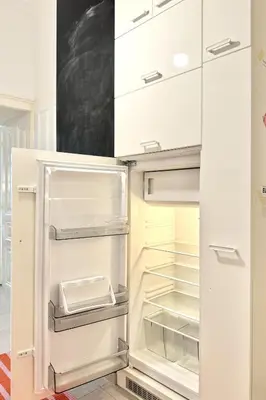 Küche/Küchenzeile in der Unterkunft Gemütliches Studio im Servitenviertel