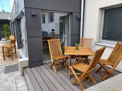 Ein Balkon oder eine Terrasse in der Unterkunft Weingut Königshofer