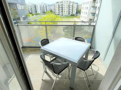 Ein Balkon oder eine Terrasse in der Unterkunft Apartment Elena inklusive Garagenplatz
