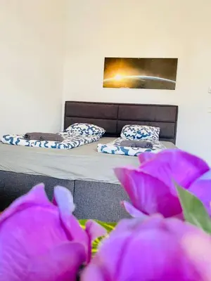 Ein Bett oder Betten in einem Zimmer der Unterkunft Vienna Riverside Residence MM23