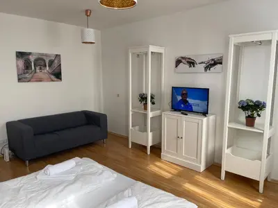 TV/Unterhaltungsangebot in der Unterkunft Peaceful Apartment for 4