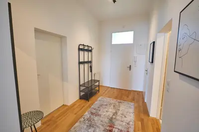Ein Bett oder Betten in einem Zimmer der Unterkunft Trendy Apartment 2 Zimmer zentral gelegen