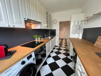 Küche/Küchenzeile in der Unterkunft Apartment Wien West