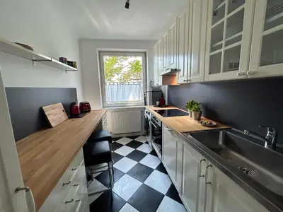 Küche/Küchenzeile in der Unterkunft Apartment Wien West