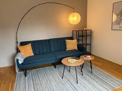 Ein Sitzbereich in der Unterkunft Apartment Wien West