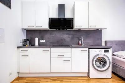 Küche/Küchenzeile in der Unterkunft Cozy apartment Studio