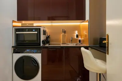 Küche/Küchenzeile in der Unterkunft Home Suites Home