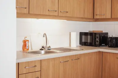 Küche/Küchenzeile in der Unterkunft Buergerspitalgasse Zentrale Wohnung am Westbahnhof