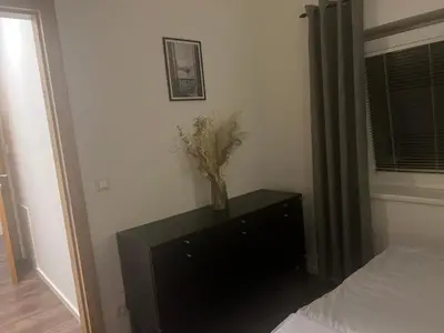 Ein Bett oder Betten in einem Zimmer der Unterkunft Golden Gate Orth an der Donau
