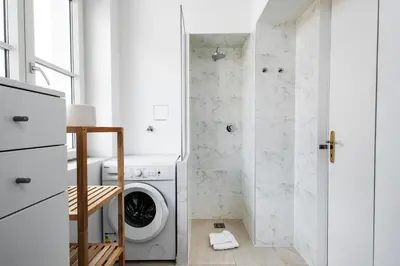 Ein Badezimmer in der Unterkunft Apartments 4 you Red Star 8