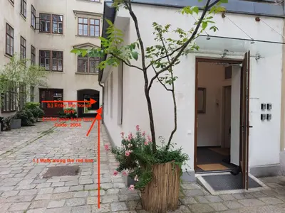 Das Gebäude in dem sich die Ferienwohnung befindet