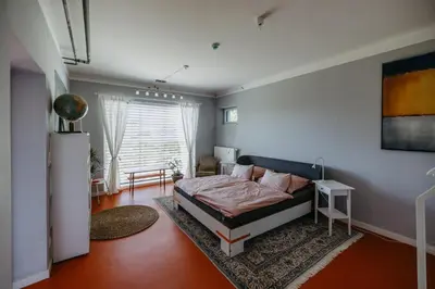 Ein Bett oder Betten in einem Zimmer der Unterkunft Cozy Place