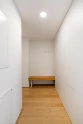 Ein Bett oder Betten in einem Zimmer der Unterkunft Neu zentral und ruhig an der U2 / Stadion