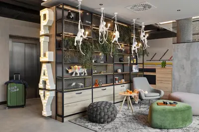 Küche/Küchenzeile in der Unterkunft Moxy Vienna City East