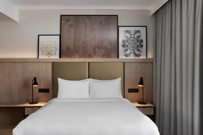Ein Bett oder Betten in einem Zimmer der Unterkunft Residence Inn by Marriott Vienna City East