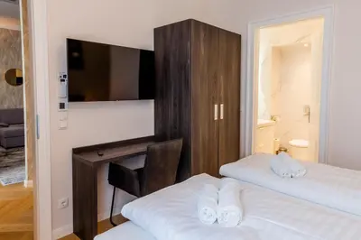 Ein Bett oder Betten in einem Zimmer der Unterkunft Vienna Stay Apartments Taborstrasse