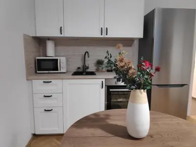Küche/Küchenzeile in der Unterkunft Humboldt Feel Good Apartments