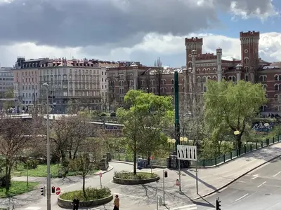 Ein allgemeiner Blick auf Wien oder ein Stadtblick von der Ferienwohnung aus