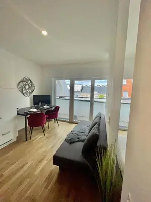 Ein Sitzbereich in der Unterkunft Swan Stay Property 17