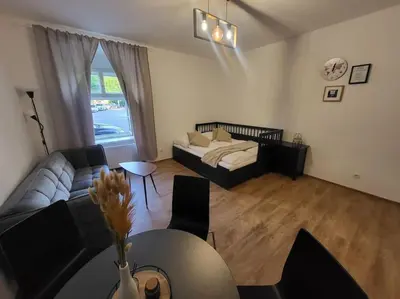 Grundriss der Unterkunft Exklusive Gartenwohnung