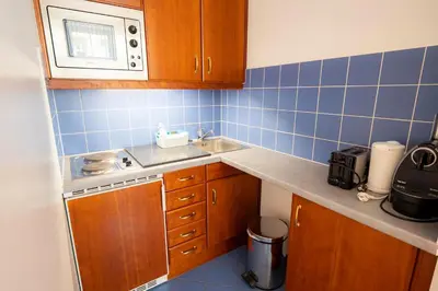 Küche/Küchenzeile in der Unterkunft 74 Living Apartments