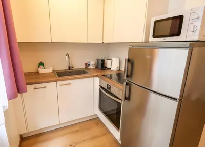 Küche/Küchenzeile in der Unterkunft 74 Living Apartments