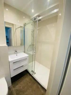 Ein Badezimmer in der Unterkunft NiceApartment BEETHOVENS