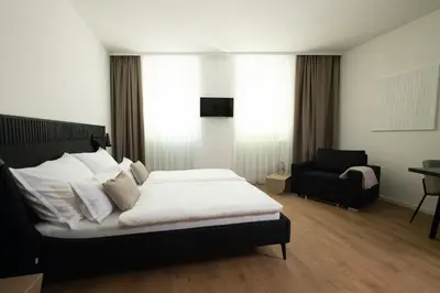 Ein Bett oder Betten in einem Zimmer der Unterkunft EDELHOF room