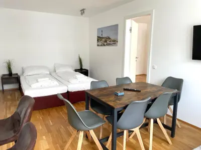 Ein Bett oder Betten in einem Zimmer der Unterkunft Apartment Vienna Buchengasse