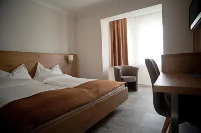 Ein Bett oder Betten in einem Zimmer der Unterkunft Haus Renée