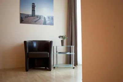 Ein Sitzbereich in der Unterkunft Haus Renée