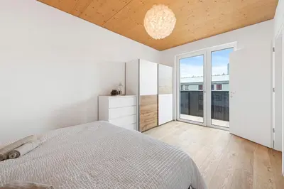 Ein Bett oder Betten in einem Zimmer der Unterkunft Room4Art Apartments Nr.5 in Wien