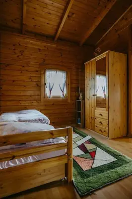Ein Bett oder Betten in einem Zimmer der Unterkunft Ferienhaus Entner