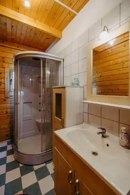 Ein Badezimmer in der Unterkunft Ferienhaus Entner