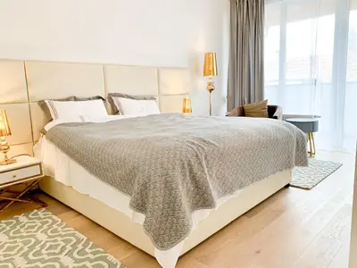 Ein Bett oder Betten in einem Zimmer der Unterkunft Premium suburb house - comfortable, quiet, beautiful