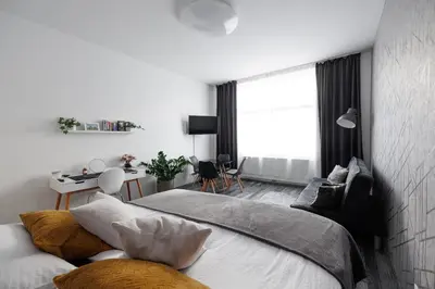 Ein Bett oder Betten in einem Zimmer der Unterkunft Gemütliches App. Messe / Prater