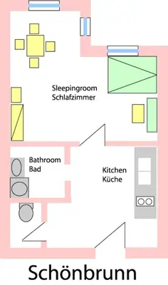 Grundriss der Unterkunft Best of Vienna Apartments Kienmayergasse