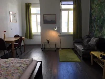 Ein Sitzbereich in der Unterkunft Best of Vienna Apartments Kienmayergasse
