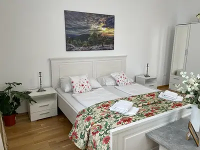 Ein Bett oder Betten in einem Zimmer der Unterkunft vienna city apartment 1