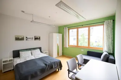 Ein Bett oder Betten in einem Zimmer der Unterkunft Ferienwohnung Knipp