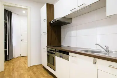 Küche/Küchenzeile in der Unterkunft Lé David City Apartments 1020