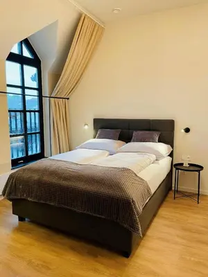 Ein Bett oder Betten in einem Zimmer der Unterkunft Haus Karlich