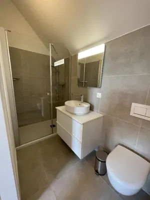 Ein Badezimmer in der Unterkunft Haus Karlich