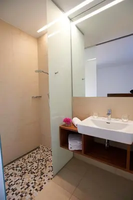Ein Badezimmer in der Unterkunft Gästehaus Elisabeth Weinhandl